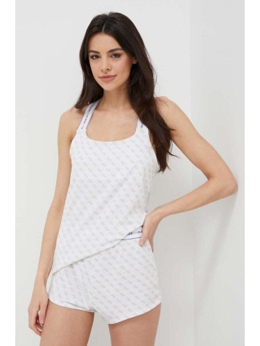 Пижама Guess CARRIE дамска в бяло O3RX04 KBOE1