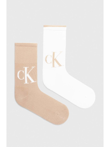 Чорапи Calvin Klein Jeans (2 броя) в розово 701226663