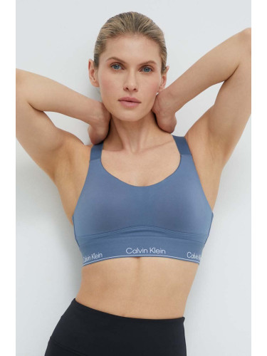 Спортен сутиен Calvin Klein Performance в синьо