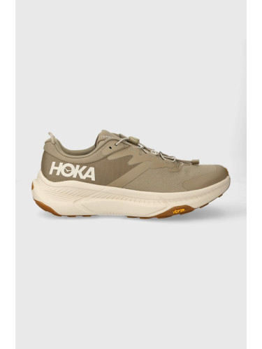 Обувки Hoka One Transport в кафяво