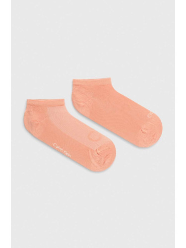 Чорапи Calvin Klein (2 броя) в розово 701226653