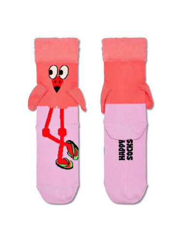 Детски чорапи Happy Socks Kids Flamingo Sock в розово