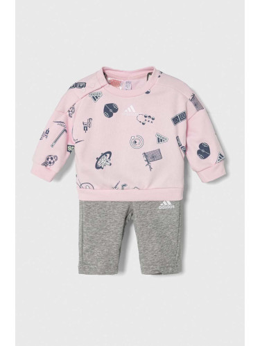 Бебешки анцуг adidas в розово