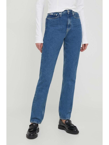 Дънки Calvin Klein Jeans в синьо J20J222443
