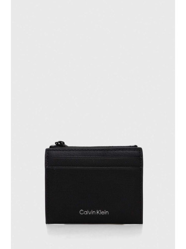 Кожен портфейл Calvin Klein мъжки в черно K50K511282
