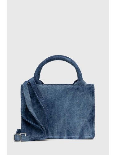 Дънкова чанта Samsoe Samsoe SABETTY в синьо F24100011