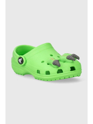 Детски чехли Crocs CLASSIC IAM DINOSAUR CLOG в зелено