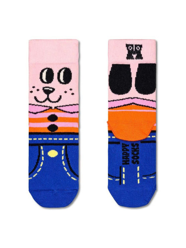 Детски чорапи Happy Socks Kids Doggo Sock в синьо