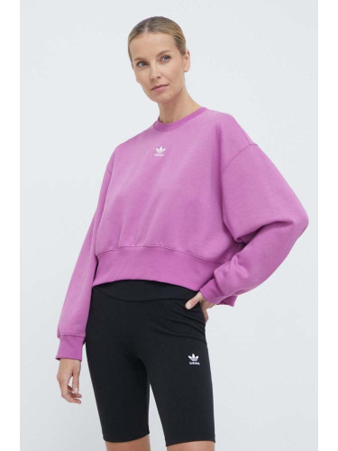 Суичър adidas Originals Adicolor Essentials Crew Sweatshirt в розово с изчистен дизайн IR5975