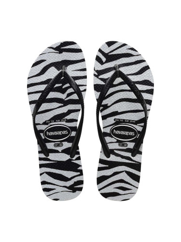 Джапанки Havaianas SLIM ANIMALS в черно с равна подметка 4147852.0090