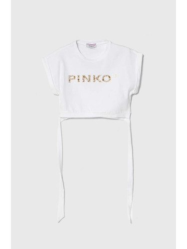 Детска тениска Pinko Up в бяло