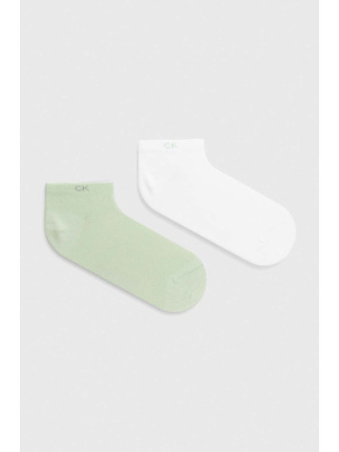 Чорапи Calvin Klein в зелено 701218772