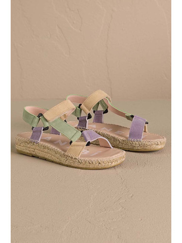 Велурени сандали Manebi Venice Hiking Sandals с платформа R 7.2 JH