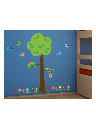 Декоративни стикери за стена Tree With Flower