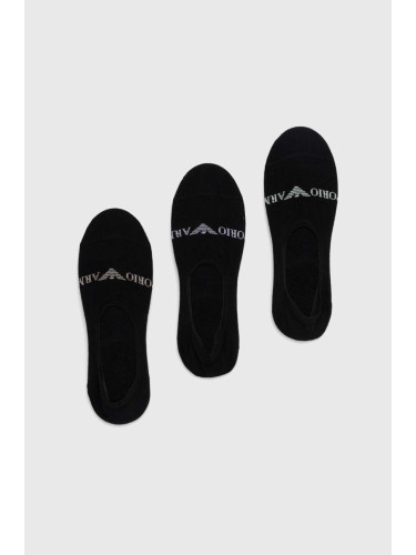Чорапи Emporio Armani Underwear (3 броя) в черно
