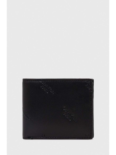 Кожен портфейл Calvin Klein Jeans мъжки в черно K50K511818