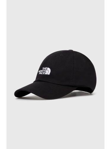 Шапка с козирка The North Face Norm Hat в черно с апликация NF0A7WHOJK31