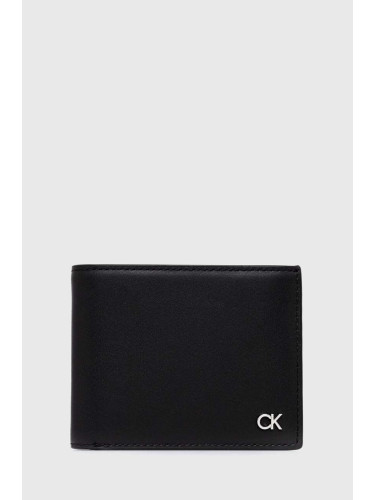 Кожен портфейл Calvin Klein мъжки в черно K50K511692