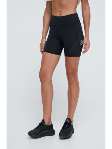 Къс панталон за бягане adidas by Stella McCartney TruePace в черно с принт висока талия IQ4510