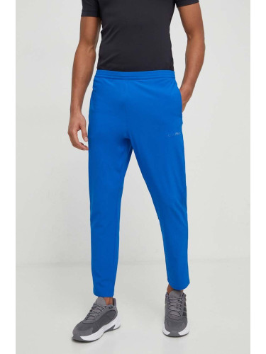 Спортен панталон Calvin Klein Performance в синьо с изчистен дизайн