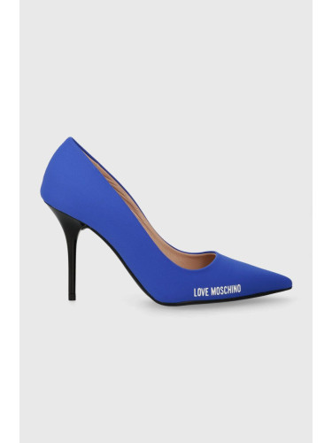 Обувки с тънък ток Love Moschino 0 в синьо JA10089G1IIM0715 JA10089G1IIM0820