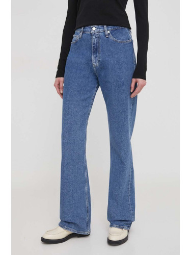 Дънки Calvin Klein Jeans с висока талия J20J223304