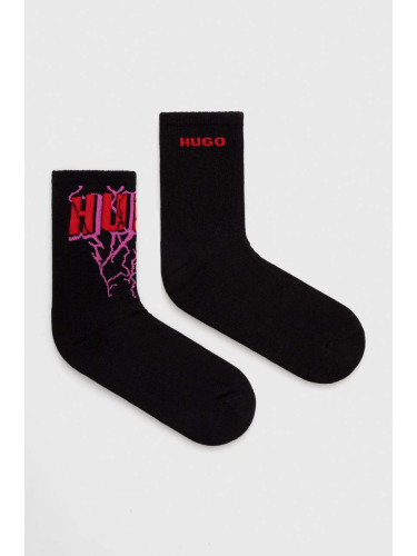 Чорапи HUGO (2 броя) в черно 50510722
