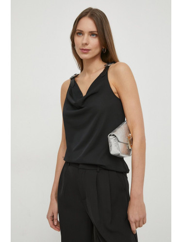 Блуза Lauren Ralph в черно с изчистен дизайн 200871576