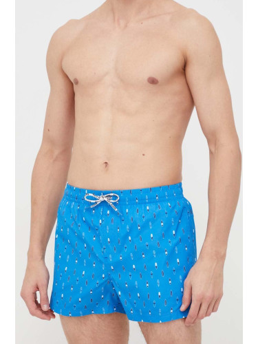 Плувни шорти Pepe Jeans SURF SWIMSHORT в черно с принт PM509229 PL211694