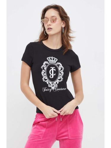 Тениска Juicy Couture в черно