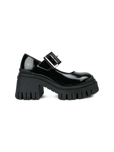 Обувки с дебел ток Altercore Galia в черно с дебел ток Galia.Vegan.B.P