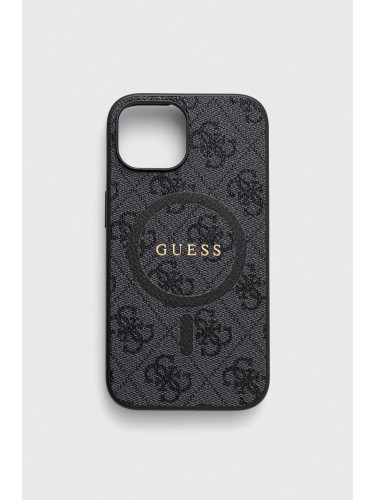 Кейс за телефон Guess iPhone 15 / 14 / 13 6,1" в черно