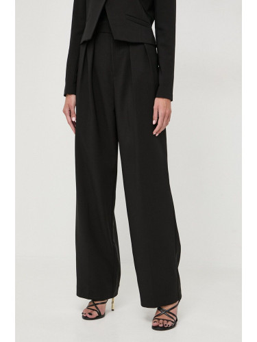 Панталон Custommade Penny в черно със стандартна кройка, с висока талия 999425550