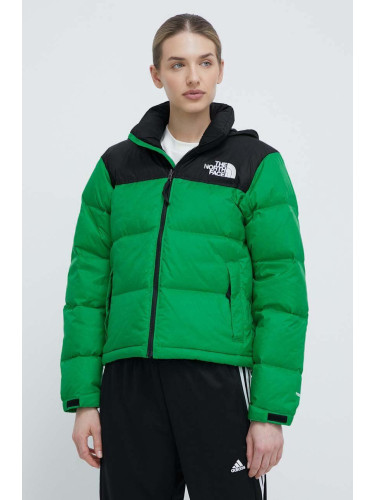 Пухено яке The North Face 1996 RETRO NUPTSE JACKET в зелено зимен модел NF0A3XEOPO81