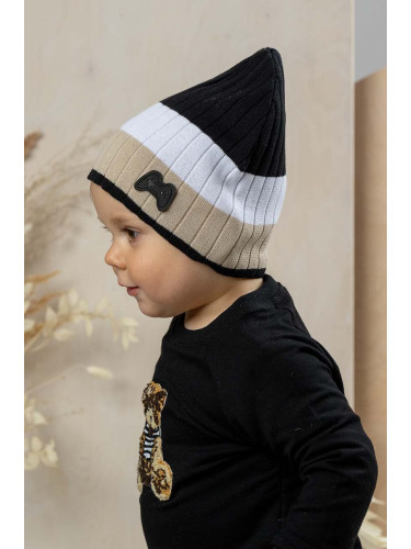 Детска памучна шапка Jamiks UMA в бежово