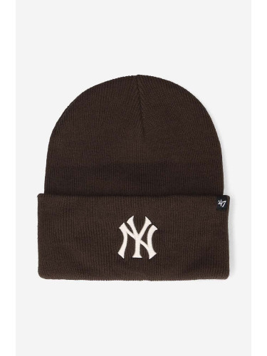 Шапка 47 brand New York Yankees Haymak в кафяво