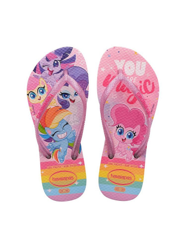 Детски джапанки Havaianas KIDS SLIM MY LITTLE в розово