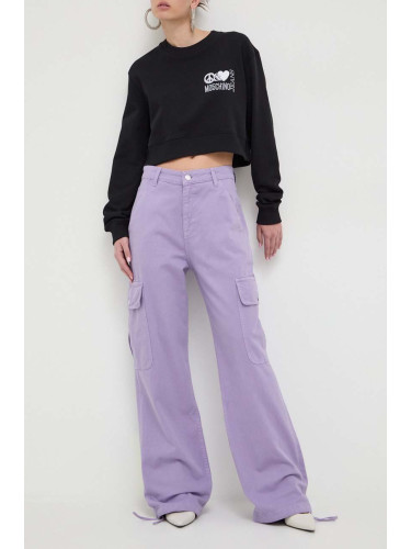 Дънки Moschino Jeans в лилаво
