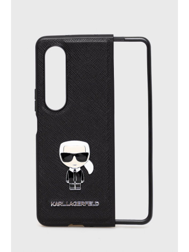 Кейс за телефон Karl Lagerfeld Galaxy Z Fold 4 в черно