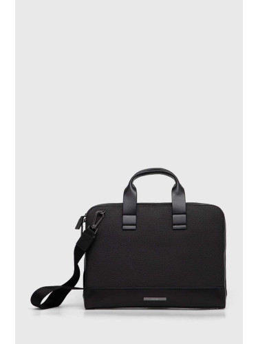 Чанта за лаптоп Calvin Klein в черно