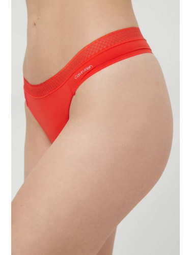Бикини тип бразилиана Calvin Klein Underwear в червено 000QF6307E