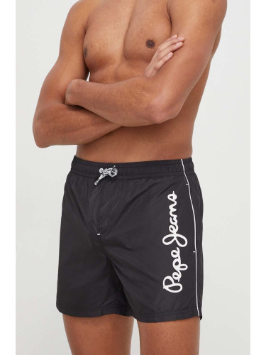 Плувни шорти Pepe Jeans LOGO SWIMSHORT в черно PL204609 PL505739