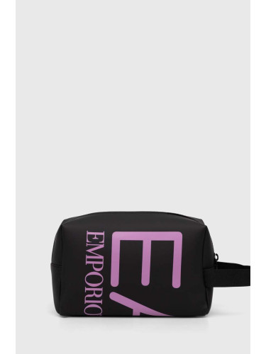 Козметична чанта EA7 Emporio Armani в черно