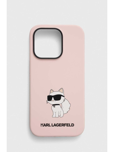 Кейс за телефон Karl Lagerfeld iPhone 14 Pro 6,1 в розово
