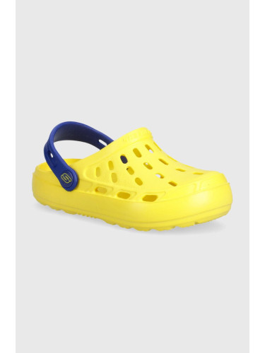 Детски чехли Skechers в жълто