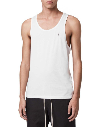 Памучна тениска AllSaints TONIC VEST в бяло