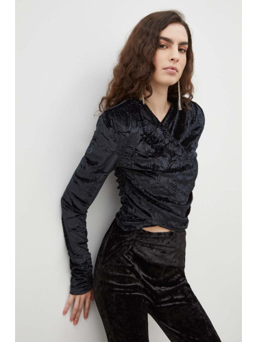 Блуза с дълги ръкави Gestuz в черно 10908309