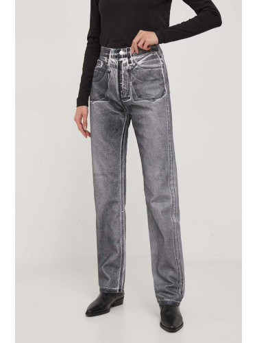 Дънки Calvin Klein Jeans с висока талия J20J222453