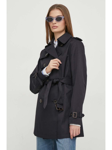 Палто Lauren Ralph в тъмносиньо преходен модел с двуредно закопчаване 297936851