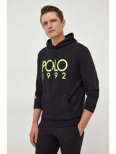 Суичър Polo Ralph Lauren в черно с качулка принт 710926979